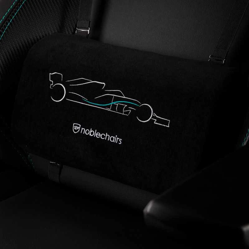 Žaidimų kėdė Noblechairs EPIC Mercedes-AMG Petronas Formula One Team - 2021 Edition Vinilo/PU hibridinės odos žaidimų kėdė
