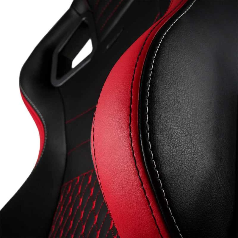 Žaidimų kėdė Noblechairs EPIC mousesports Edition PU-Leather Gaming Chair, Juoda-raudona