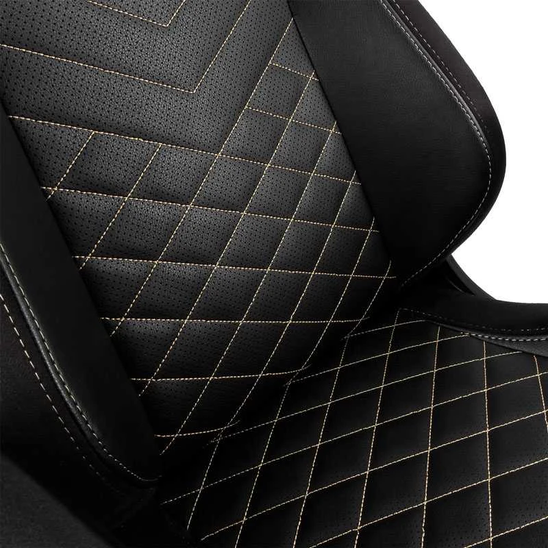 Žaidimų kėdė Noblechairs EPIC PU-Leather Gaming Chair, Juoda-auksinė