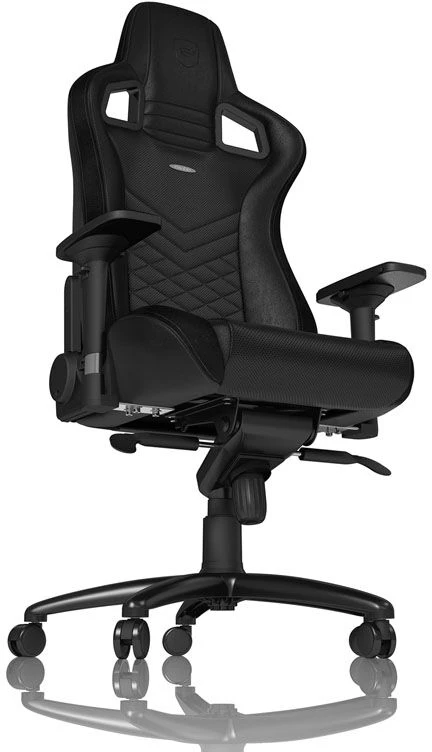 Žaidimų kėdė Noblechairs EPIC PU-Leather Gaming Chair, Juoda-mėlyna
