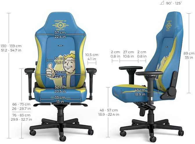 Žaidimų kėdė Noblechairs HERO Fallout Vault-Tec Edition, PU oda