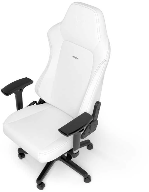 Žaidimų kėdė Noblechairs HERO High-tech faux leather Gaming Chair, Baltas Edition