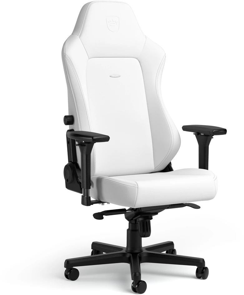Žaidimų kėdė Noblechairs HERO High-tech faux leather Gaming Chair, Baltas Edition
