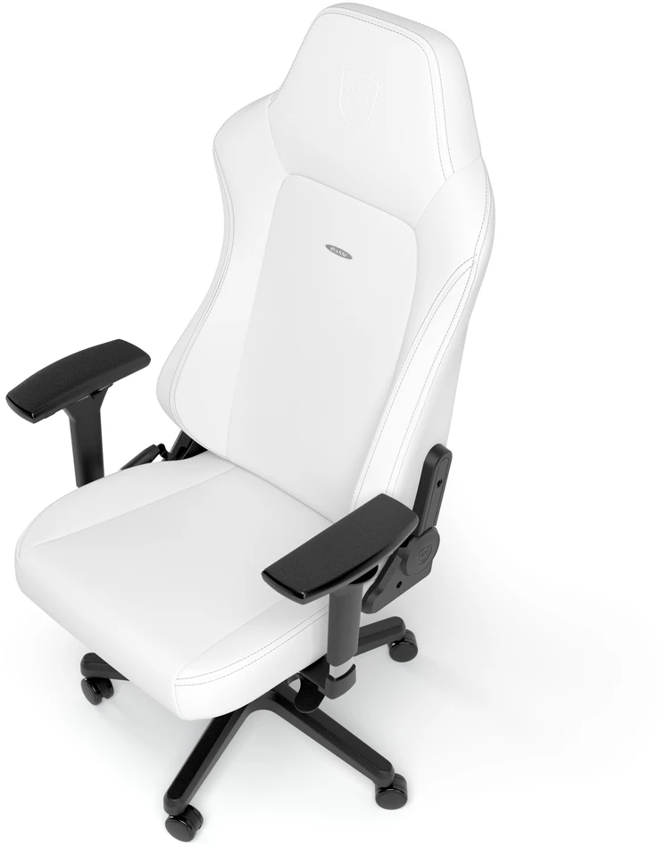 Žaidimų kėdė Noblechairs HERO High-tech faux leather Gaming Chair, Baltas Edition