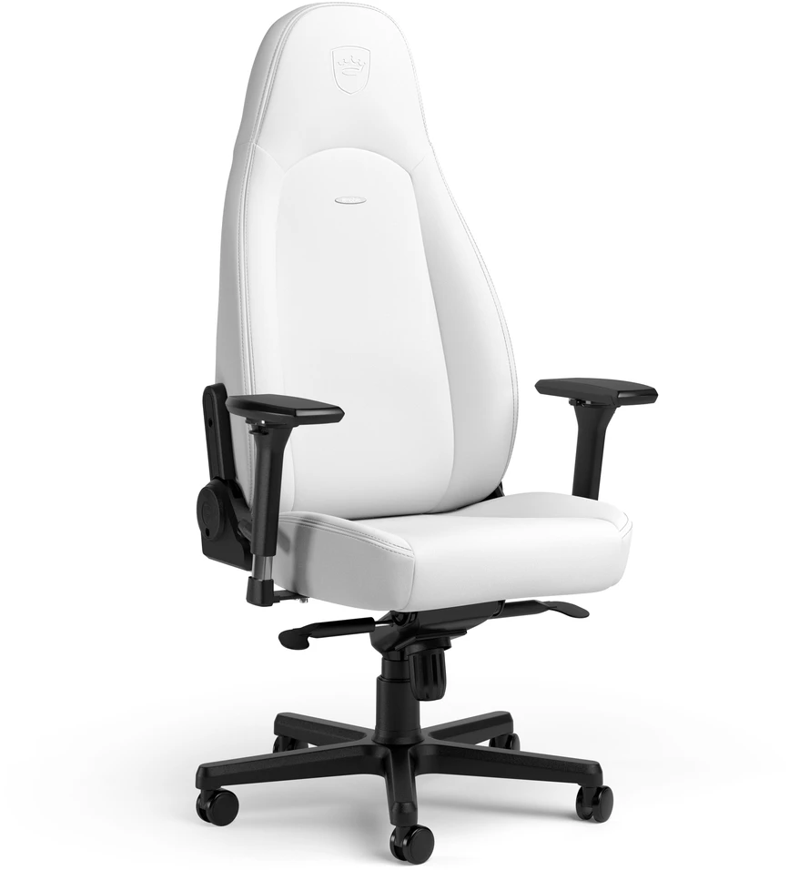 Žaidimų kėdė Noblechairs ICON Aukštųjų technologijų dirbtinės odos žaidimų kėdė, Baltas Edition