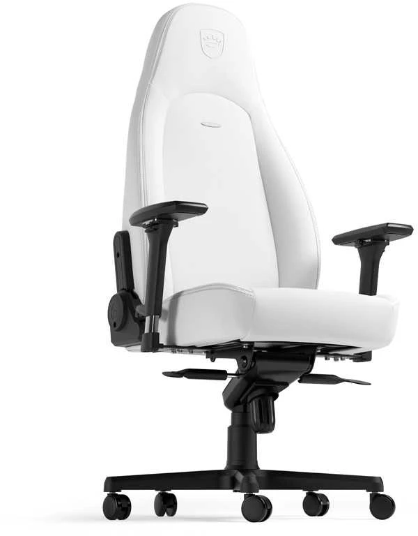 Žaidimų kėdė Noblechairs ICON Aukštųjų technologijų dirbtinės odos žaidimų kėdė, Baltas Edition