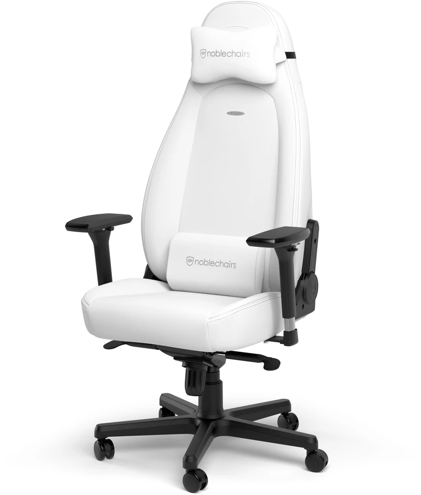 Žaidimų kėdė Noblechairs ICON Aukštųjų technologijų dirbtinės odos žaidimų kėdė, Baltas Edition