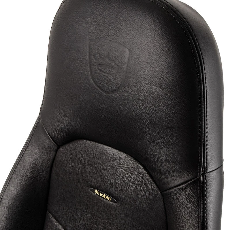 Žaidimų kėdė Noblechairs ICON Real Leather Gaming Chair, Juoda