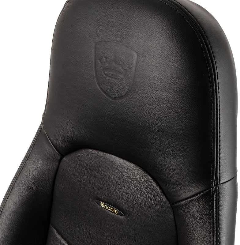 Žaidimų kėdė Noblechairs ICON Real Leather Gaming Chair, Juoda