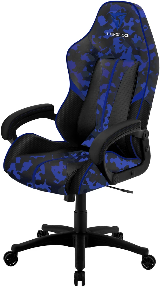 Žaidimų kėdė ThunderX3 BC1 CAMO Gaming Chair, Mėlyna