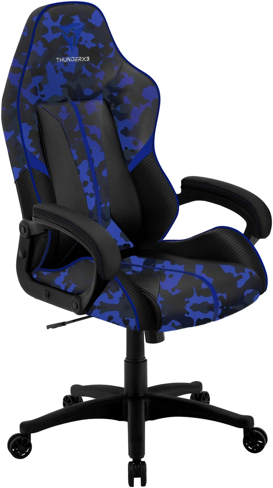 Žaidimų kėdė ThunderX3 BC1 CAMO Gaming Chair, Mėlyna