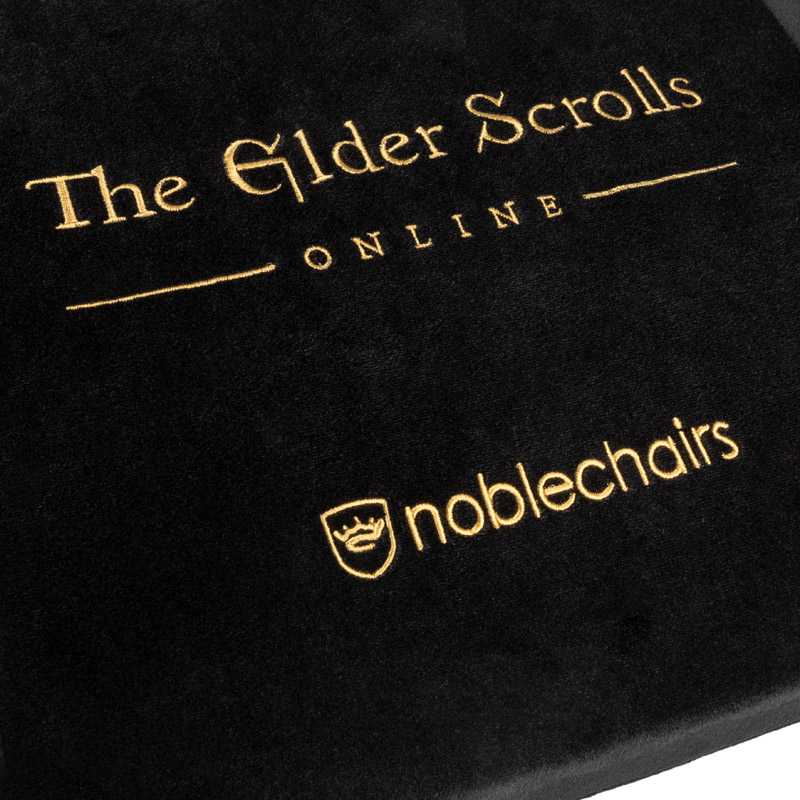 Žaidimų kėdės pagalvėlių rinkinys Noblechairs The Elder Scrolls Online Edition Memory Foam Cushion Set, tinka EPIC/ICON/HERO, Juoda