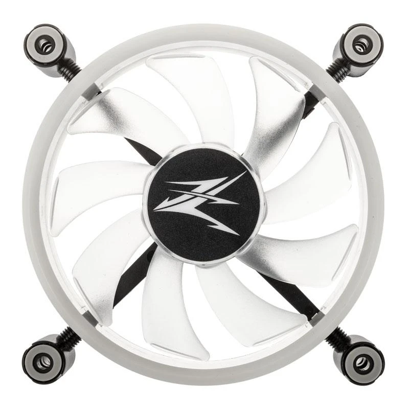 Zalman ZM-LF120 kompiuterio aušinimo komponentas Kompiuterio korpusui Ventiliatorius 12 cm Juoda, Balta