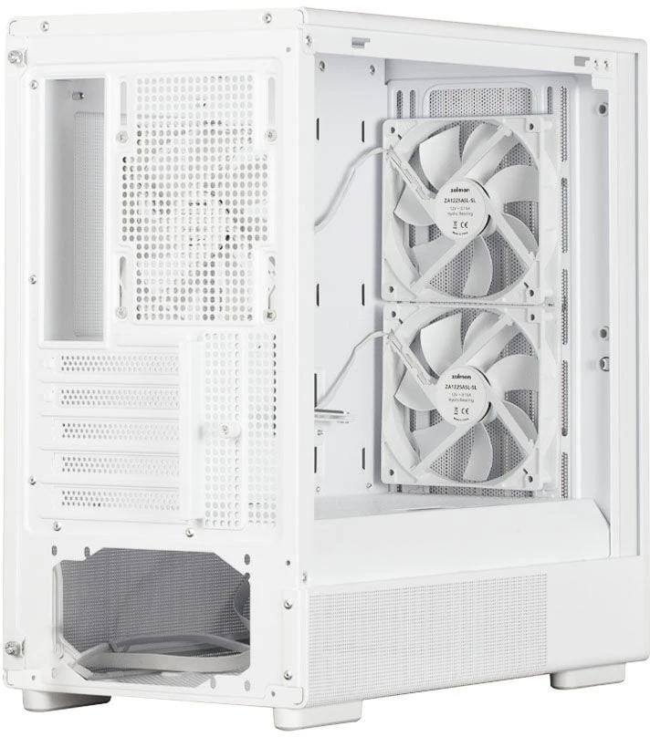Kompiuterio korpusas Micro-ATX Zalman P10 NAMU, 3 × 120 mm ventiliatoriai, baltas