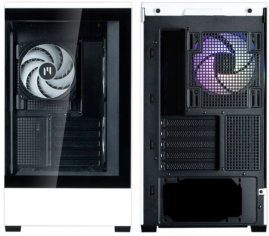 Zalman P30 PC-case, Mini-Tower, mATX, Tempered Glass - juodas baltas