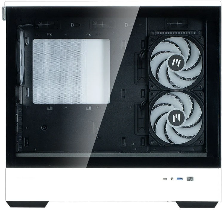 Zalman P30 PC-case, Mini-Tower, mATX, Tempered Glass - juodas baltas