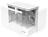 Zalman P30 V2 Baltas micro-ATX grūdinto stiklo panoraminis vaizdas 3 x 120 mm ARGB ventiliatorius