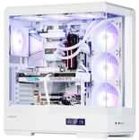 Zalman P50 DS kompiuterio korpusas, Midi-Tower, ATX, RGB, grūdintas stiklas - baltas