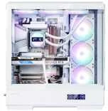 Zalman P50 DS kompiuterio korpusas, Midi-Tower, ATX, RGB, grūdintas stiklas - baltas