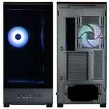 Zalman P50 DS kompiuterio korpusas, Midi-Tower, ATX, RGB, grūdintas stiklas - juodas
