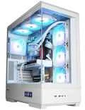 Zalman P50 DS kompiuterio korpusas, Midi-Tower, ATX, RGB, grūdintas stiklas - baltas