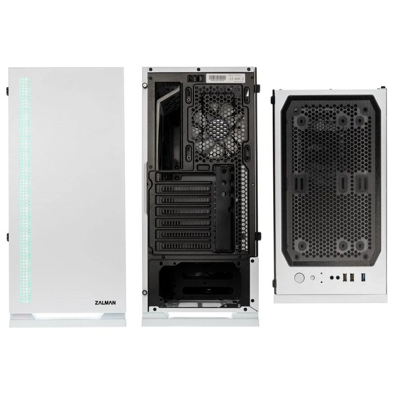 Zalman S5 Baltas kompiuterio korpusas „Midi Tower“ Balta