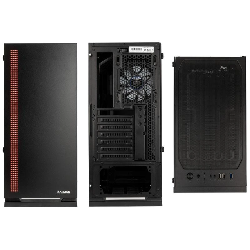 Zalman S5 Juodas „Midi Tower“ Juoda