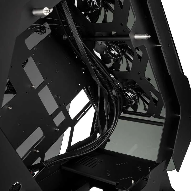 Zalman Z-Machine 500 Midi Tower vitrina, grūdintas stiklas – juodas