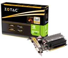 ZOTAC GeForce GT 730 ZONE Edition žemo profilio vaizdo plokštė, 4 GB DDR3 (64 bitų), HDMI, DVI, VGA