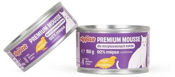 Comfy Appetit Premium Sterilized su Putpelėm (92%) 85g katėms