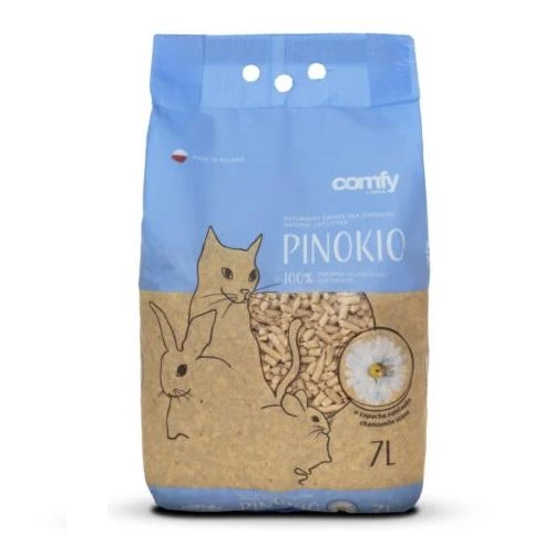 Aquael Comfy Pinokio medinis kraikas 7L su ramunėlėmis