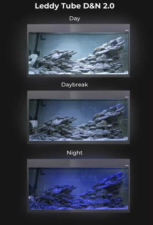 Aquael Glossy 125L LED D&N pilkas (Pagal užsakymą)