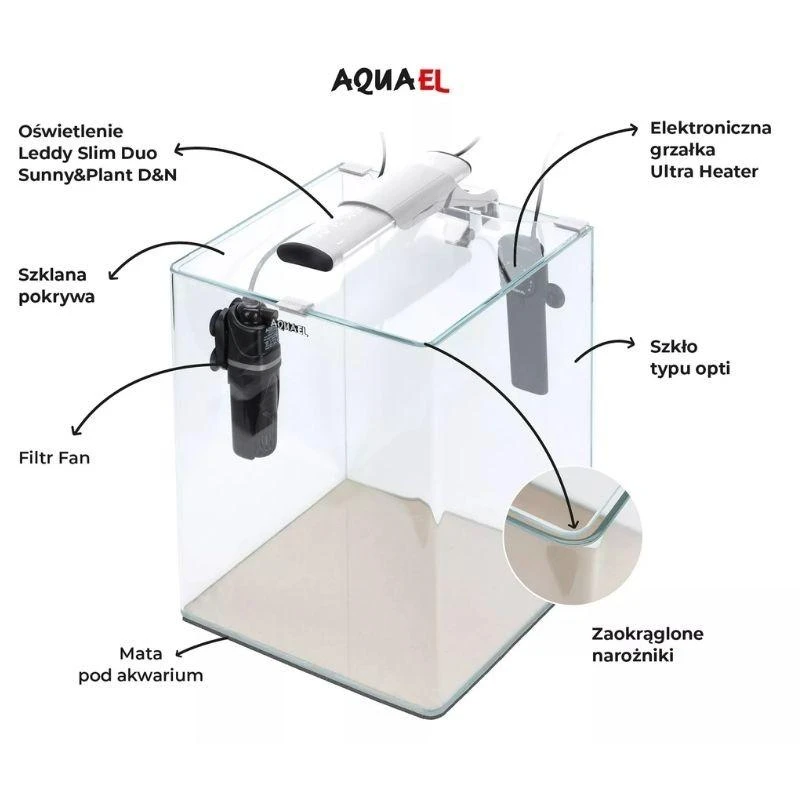 Aquael OptiBent 30 juodas