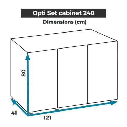 Aquael spintelė optiset 240 120x40x80cm