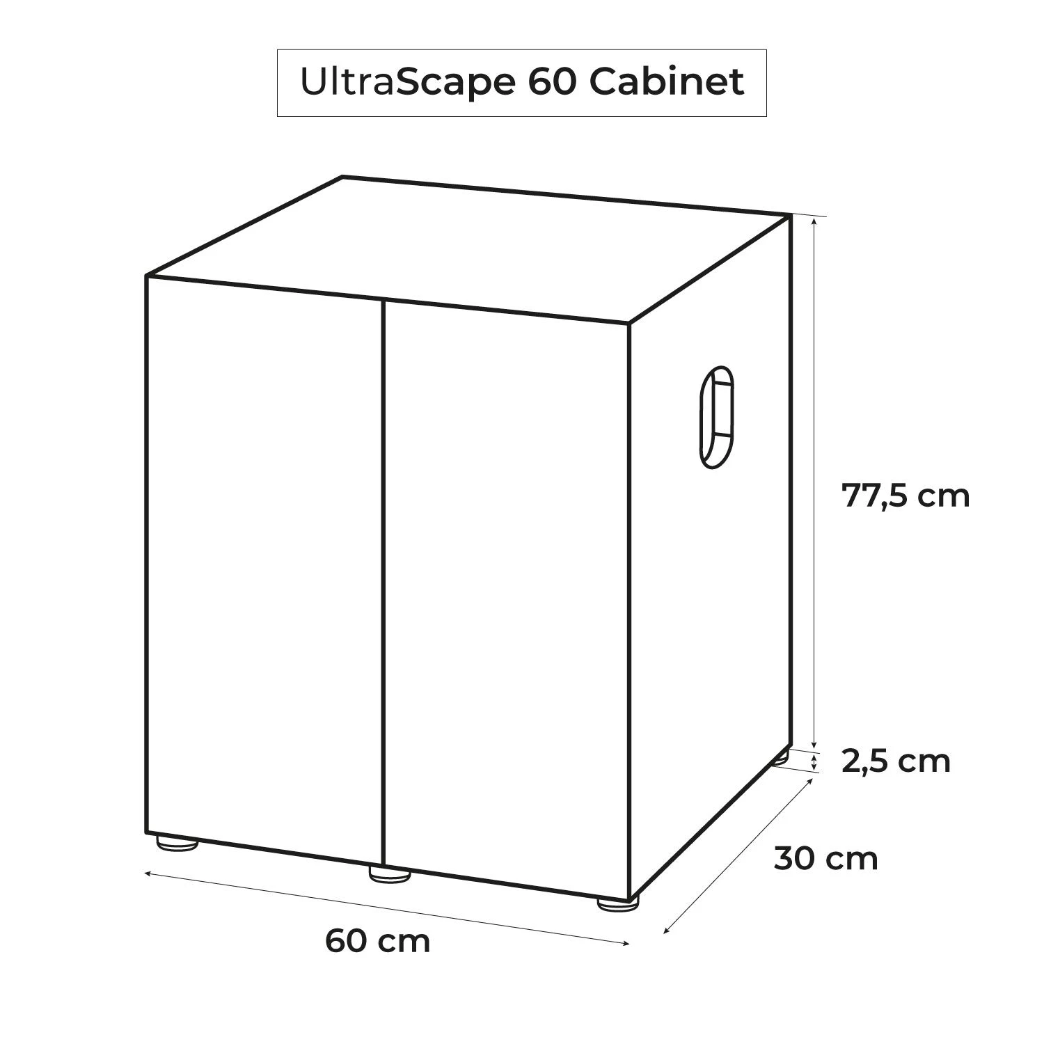Aquael spintelė Ultrascape 60 Snow