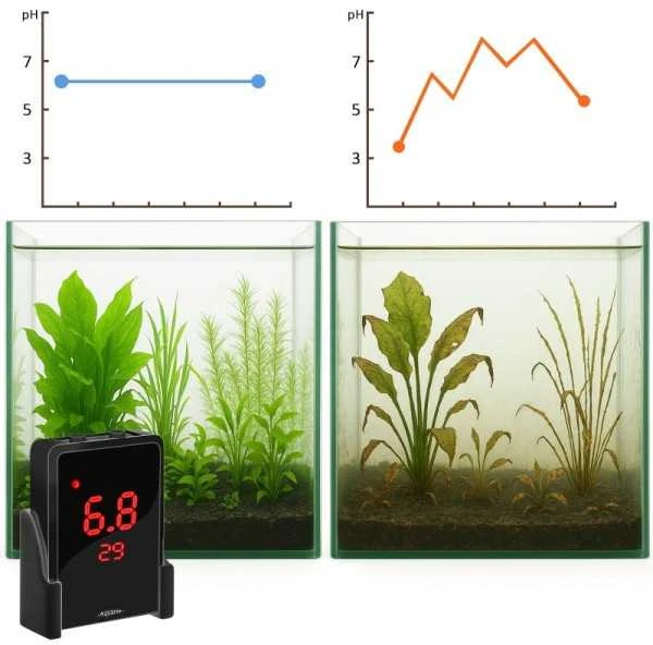 Aquario pH kontrolerio rinkinys CO2 kompriuteris ir elektromagnetas