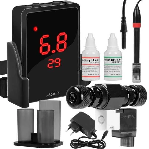 Aquario pH kontrolerio rinkinys CO2 kompriuteris ir elektromagnetas