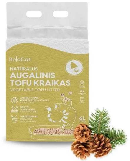 Belacor Belocat TOFU kraikas 6L/2,5kg (Pušies kvapo)