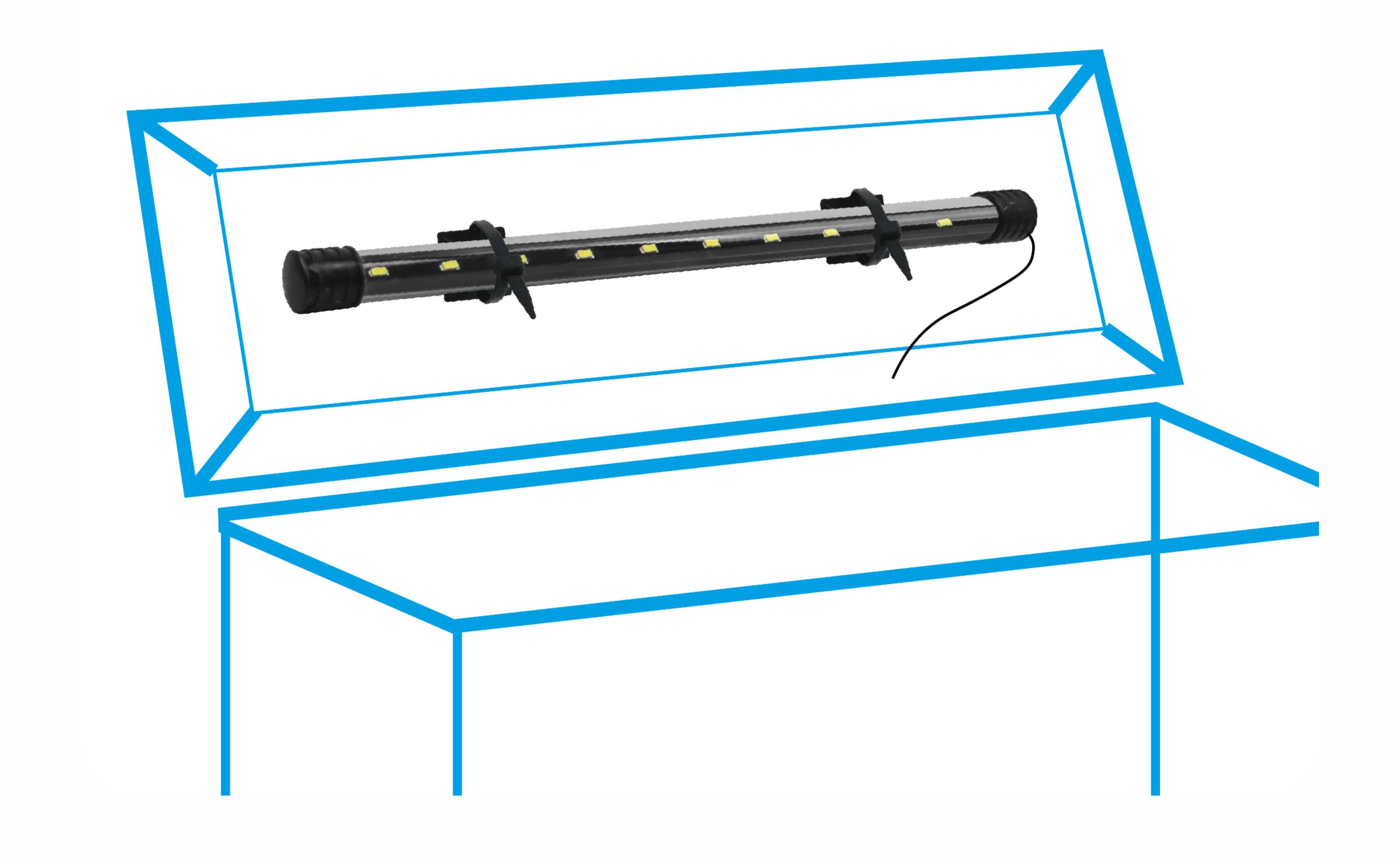 HapPet AquaLED TUBE Pro baltas 45W/70cm aprašymas - Prekės nuotrauka