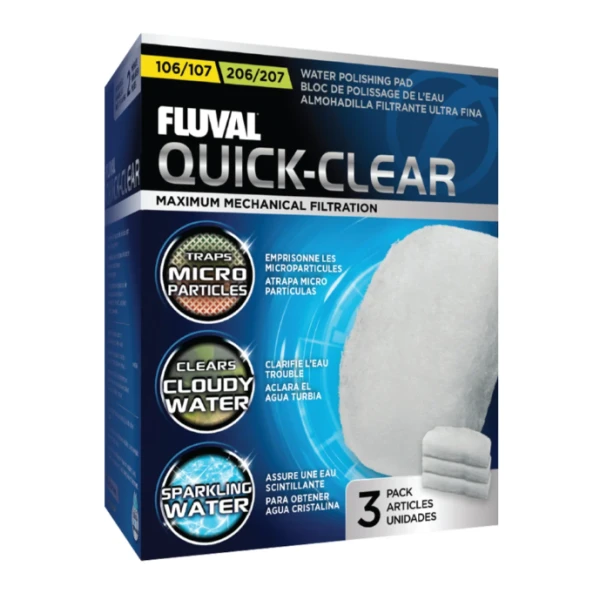 Fluval 106/206, 107/207 kempinė Quick Clear (3vnt)