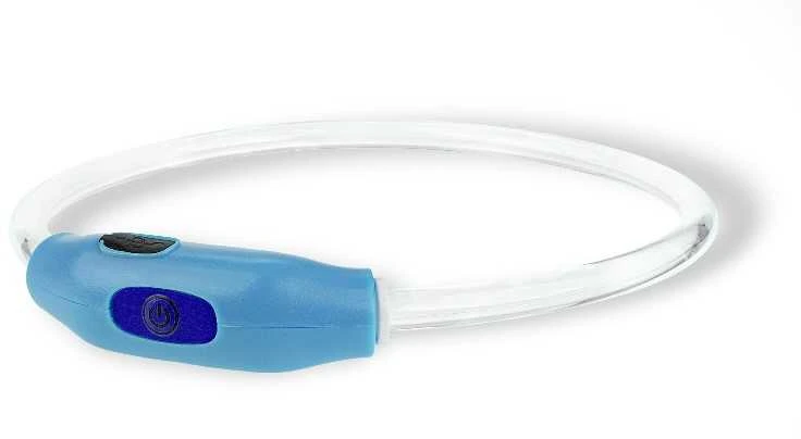 Happet LED antkaklis mėlynas M 55cm