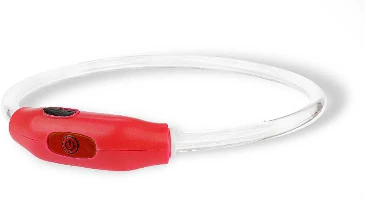Happet LED antkaklis raudonas M 55cm