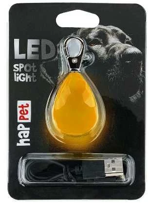 Happet LED šviečiantis pakabukas deimantas oranžinis