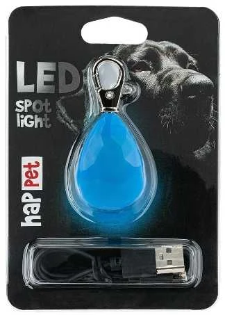 Happet LED šviečiantis pakabukas deimantas mėlynas