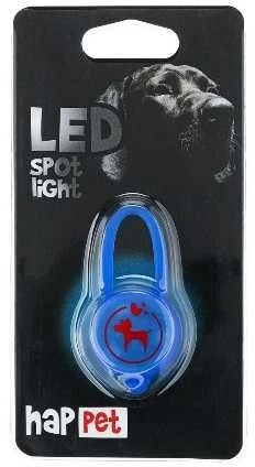 Happet LED šviečiantis pakabukas silikoninis mėlynas