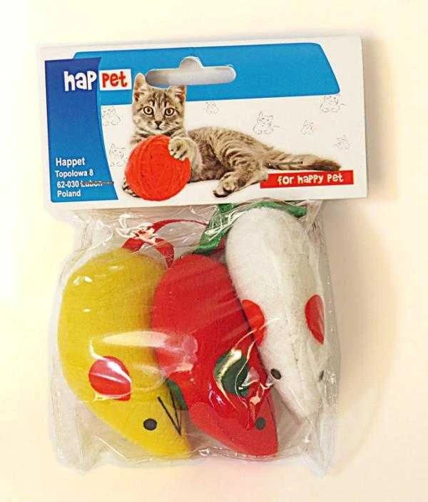 HapPet Pelės 8cm, 3vnt