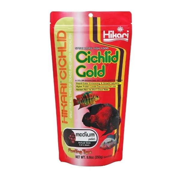Hikari Cichlid Gold Medium visavertis pašaras žuvims - 250 g