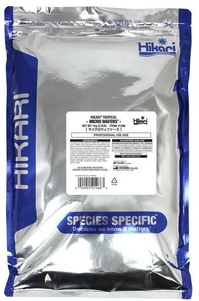 Hikari Micro Wafers visavertis pašaras žuvims - 1kg