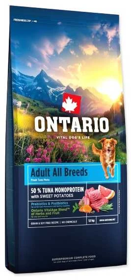 Ontario suaugusių visų veislių monoproteininis tunas ir saldžiosios bulvės, 12 kg