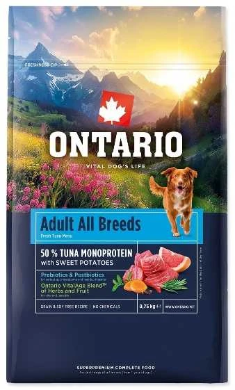 Ontario suaugusių visų veislių monoproteininis tunas ir saldžiosios bulvės 0,75 kg